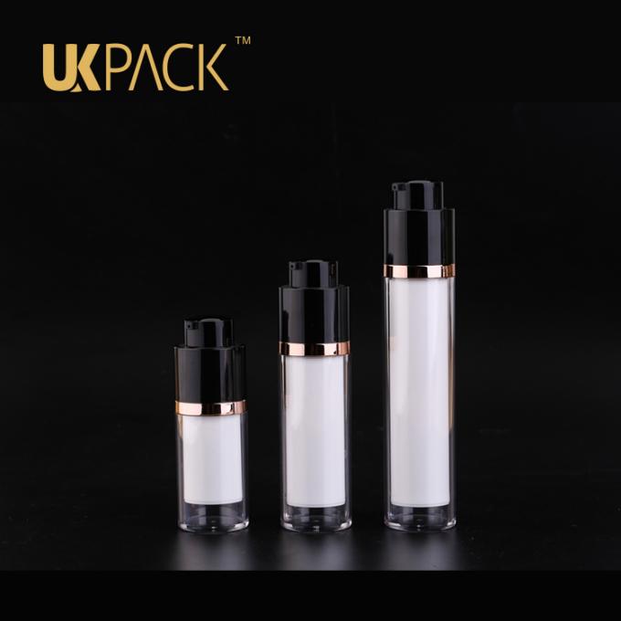 Botella privada de aire de elevación rotatoria de la crema del ojo de UKPACK, botella privada de aire cosmética de PMMA