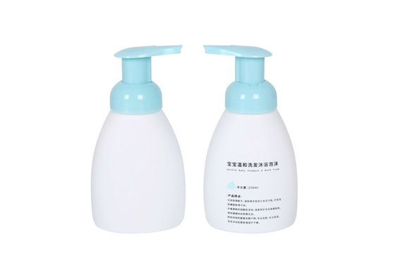 250ml Oval Plastic Empty Foam Pump Bottles Facial Cleansing Soap Foaming Bottle