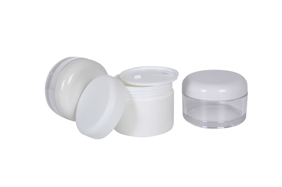 Soft Touch White Plastic Cosmetic Packageing Set 80/100/120/150ml Lotion Bottles And 60/100ml Cream Jar