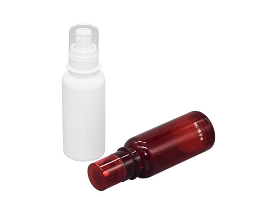 Single Layer AS Airless Cosmetic Bottles With Pump Cap 30ml 50ml