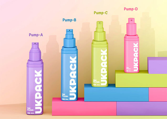 Serie profesional de botellas sin aire (50 ml/100 ml/120 ml) - Configuración de doble bomba