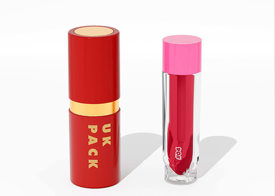 Cuadro de lápiz labial recargable · Contenedor de bálsamo labial de belleza sostenible